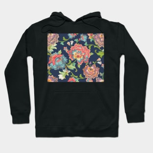 Chintz navy Hoodie